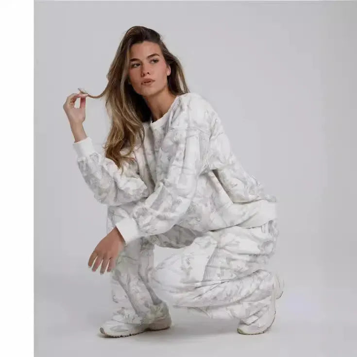 Giuliana Zara™ Autumn-Winter Two Piece Set "MAPLE" Sweatshirts Set - Tophatter Daily Deals